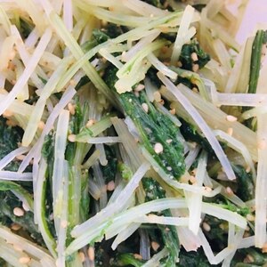 水菜の簡単胡麻和え